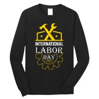 International Labor Day 2024 Celebration Graphic Long Sleeve Shirt