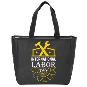 International Labor Day 2024 Celebration Graphic Zip Tote Bag