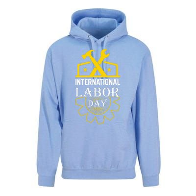 International Labor Day 2024 Celebration Graphic Unisex Surf Hoodie