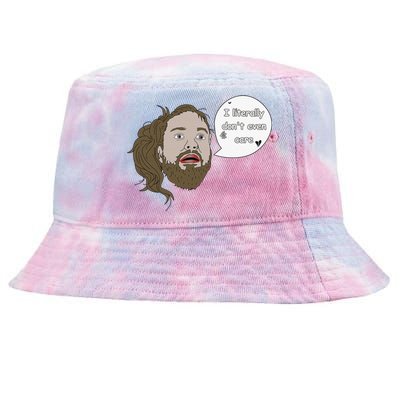 I Literally Don't Even Care Funny Quote Tie-Dyed Bucket Hat