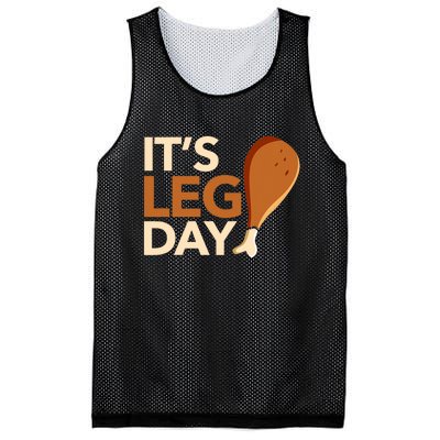 ItS Leg Day Funny Workout Turkey Thanksgiving Food Pilgrim Mesh Reversible Basketball Jersey Tank