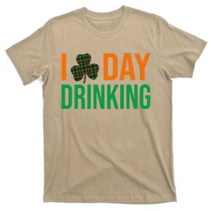 I Love Day Drinking Lucky Shamrock Saint Patrick's Day Irish T-Shirt