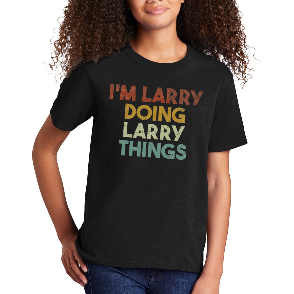 I'm Larry Doing Larry Things Funny First Name Larry Kids T-Shirt