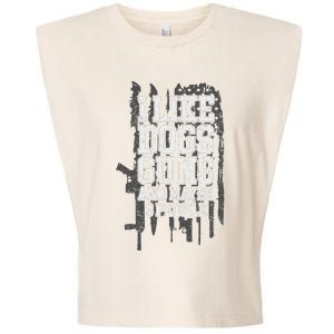 I Like Dogs Guns And Maybe 3 People Funny Usa Gun Lover Garment-Dyed Women's Muscle Tee