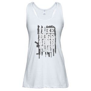 I Like Dogs Guns And Maybe 3 People Funny Usa Gun Lover Ladies Essential Flowy Tank