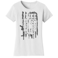 I Like Dogs Guns And Maybe 3 People Funny Usa Gun Lover Women's T-Shirt