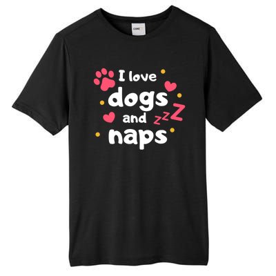 I Love Dogs And Naps Tall Fusion ChromaSoft Performance T-Shirt