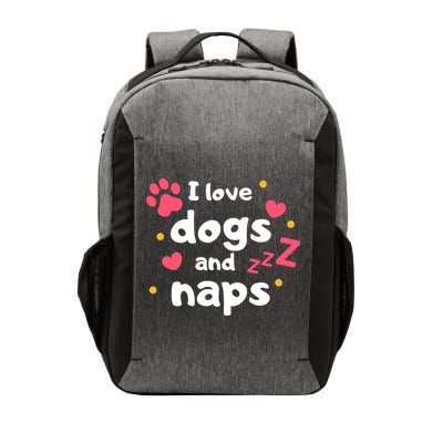I Love Dogs And Naps Vector Backpack