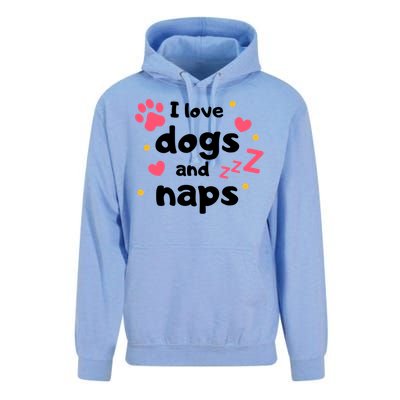 I Love Dogs And Naps Unisex Surf Hoodie