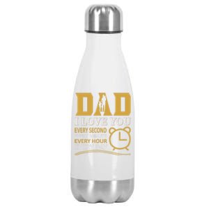 I Love Dad Gift Stainless Steel Insulated Water Bottle