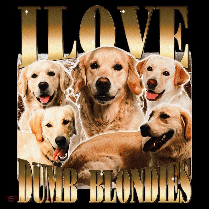 I Love Dumb Blondes Funny Meme Dog Lover Impact Tech Backpack