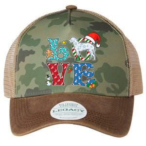 I Love Dog Curlycoated Retriever Christmas Gift Legacy Tie Dye Trucker Hat