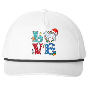 I Love Dog Curlycoated Retriever Christmas Gift Snapback Five-Panel Rope Hat