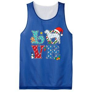 I Love Dog Curlycoated Retriever Christmas Gift Mesh Reversible Basketball Jersey Tank