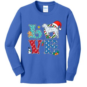 I Love Dog Curlycoated Retriever Christmas Gift Kids Long Sleeve Shirt