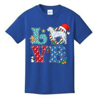 I Love Dog Curlycoated Retriever Christmas Gift Kids T-Shirt