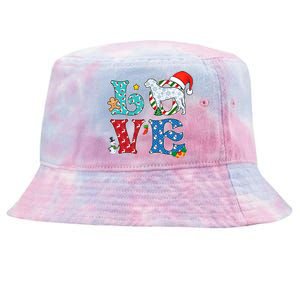 I Love Dog Curlycoated Retriever Christmas Gift Tie-Dyed Bucket Hat