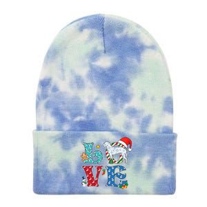 I Love Dog Curlycoated Retriever Christmas Gift Tie Dye 12in Knit Beanie