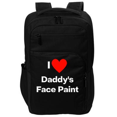 I Love Daddys Face Paint Gift Impact Tech Backpack