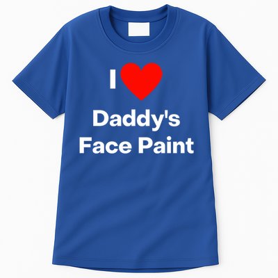 I Love Daddys Face Paint Gift Tall T-Shirt