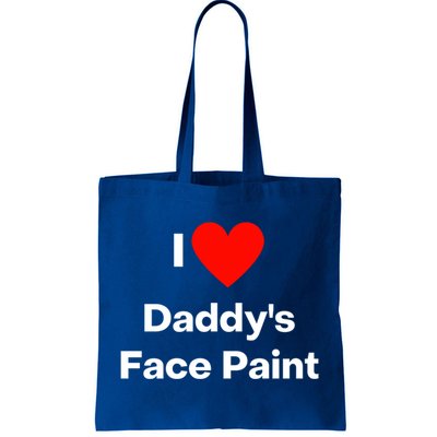 I Love Daddys Face Paint Gift Tote Bag