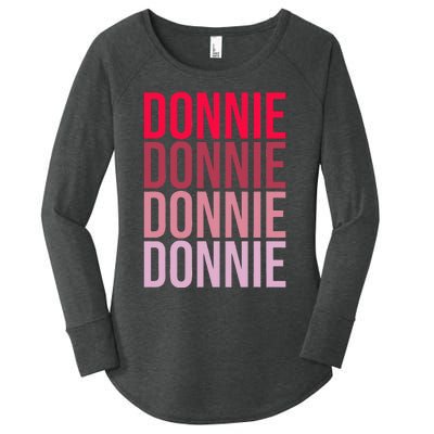 I Love Donnie First Name Donnie Women's Perfect Tri Tunic Long Sleeve Shirt