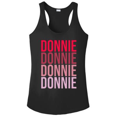 I Love Donnie First Name Donnie Ladies PosiCharge Competitor Racerback Tank