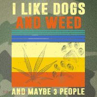 I Like Dogs And Weed And Maybe 3 People Legacy Tie Dye Trucker Hat