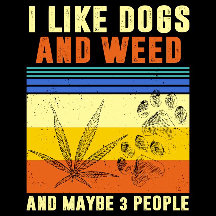 I Like Dogs And Weed And Maybe 3 People Zip Tote Bag