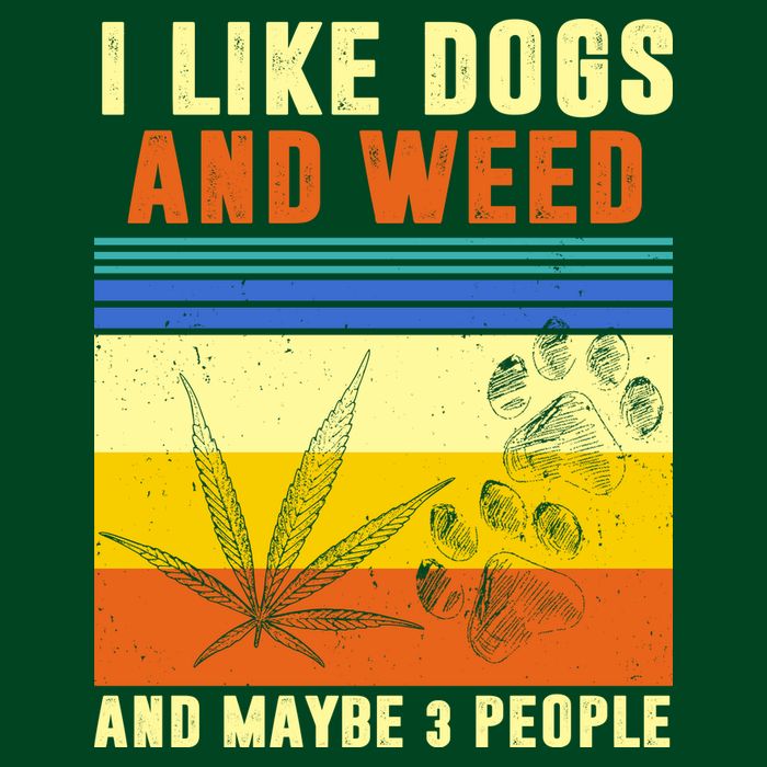 I Like Dogs And Weed And Maybe 3 People Poster
