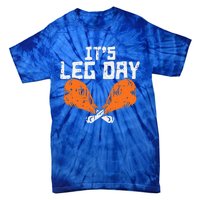 It's Leg Day Turkey Legs Funny Pun Thanksgiving Tie-Dye T-Shirt