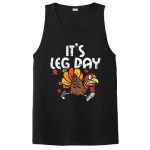 It's Leg Day Turkey Running Funny Thanksgiving PosiCharge Competitor Tank