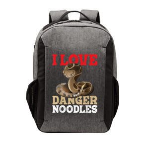 I Love Danger Noodles Snake Lover Herpetologist Zoology Vector Backpack