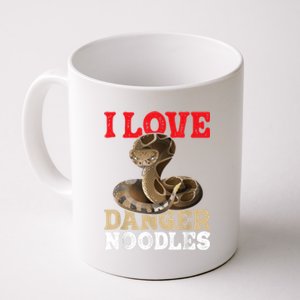 I Love Danger Noodles Snake Lover Herpetologist Zoology Coffee Mug