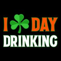I Love Day Drinking Lucky Irish Shamrock Saint Patrick's Day Impact Tech Backpack