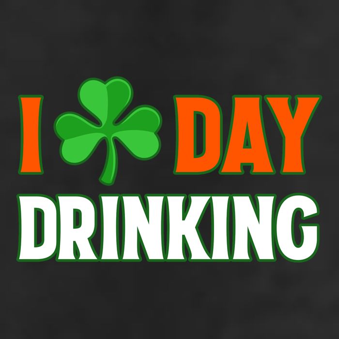 I Love Day Drinking Lucky Irish Shamrock Saint Patrick's Day 11oz C Handle Ceramic Mug