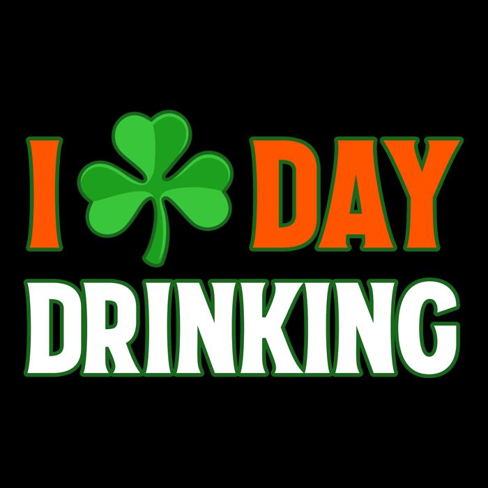 I Love Day Drinking Lucky Irish Shamrock Saint Patrick's Day 16 in Basic Backpack
