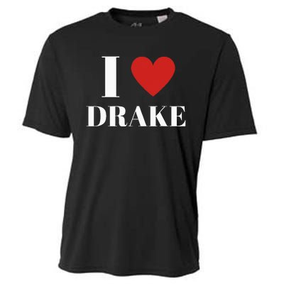 I Love D.R.A.K.E Heart Family Lover Cooling Performance Crew T-Shirt