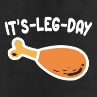Its Leg Day Funny Thanksgiving Gym 7 Panel Mesh Trucker Snapback Hat