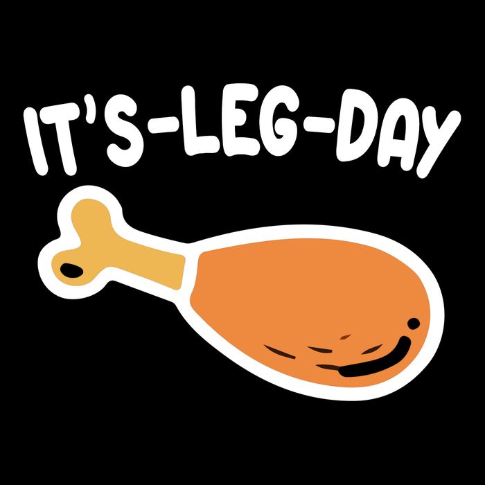 Its Leg Day Funny Thanksgiving Gym Flatbill Hat