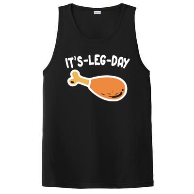 Its Leg Day Funny Thanksgiving Gym PosiCharge Competitor Tank