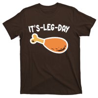 Its Leg Day Funny Thanksgiving Gym T-Shirt