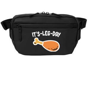 Its Leg Day Funny Thanksgiving Gym Crossbody Pack