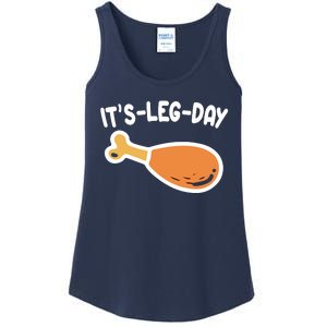 Its Leg Day Funny Thanksgiving Gym Ladies Essential Tank