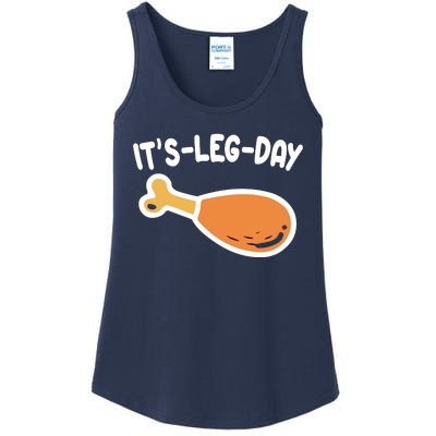 Its Leg Day Funny Thanksgiving Gym Ladies Essential Tank