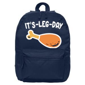 Its Leg Day Funny Thanksgiving Gym 16 in Basic Backpack