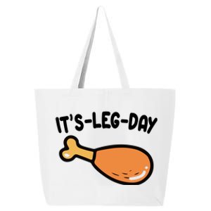 Its Leg Day Funny Thanksgiving Gym 25L Jumbo Tote