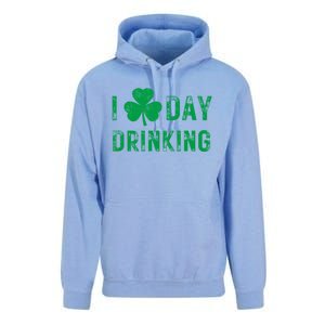 I Love Day Drinking Shamrock Heart Love St PaddyS Day Unisex Surf Hoodie