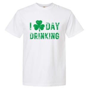 I Love Day Drinking Shamrock Heart Love St PaddyS Day Garment-Dyed Heavyweight T-Shirt