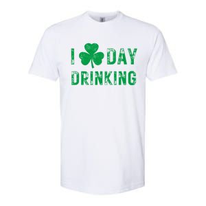 I Love Day Drinking Shamrock Heart Love St PaddyS Day Softstyle CVC T-Shirt